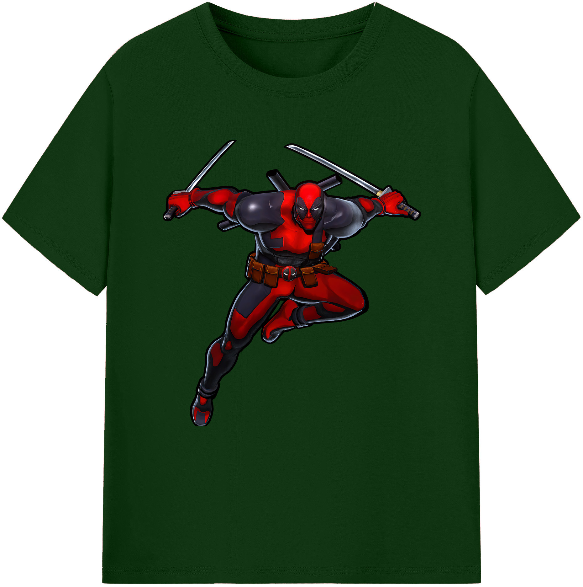 （画像用） Deadpool デッドプール 綿100％半袖Tシャツ（フロントプリント）